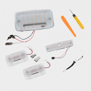 Interior LED Lights Dome Light Tailgate Light White & Red Reading Light For Toyota 4Runner 2010-20...