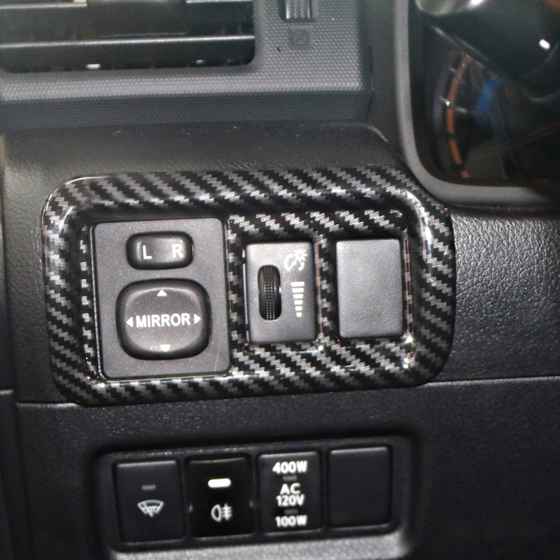 Head Light Switch Button Cover Trim For Toyota 4Runner 2010-2024 LHD 