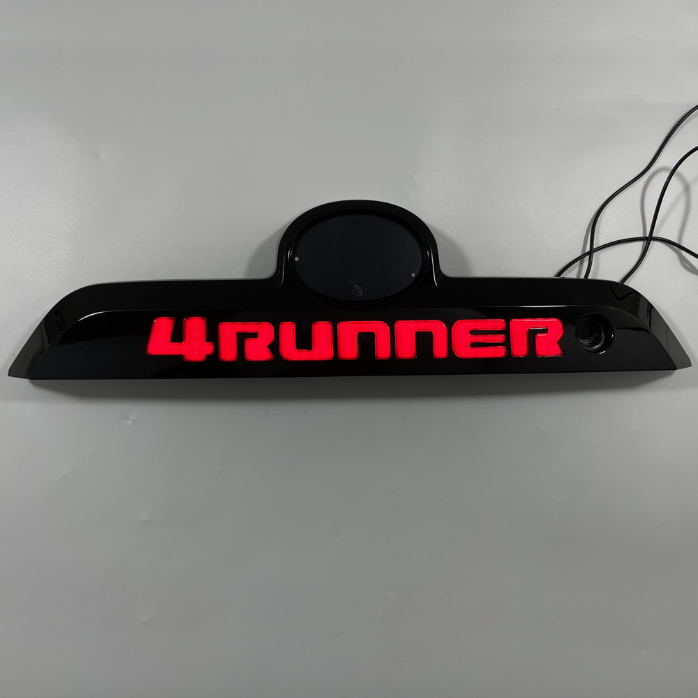 LED Badge Rear Trunk Tailgate Molding Trim Strip Having Up/Down Arrows In Garnish For Toyota 4Runner 2010-2024