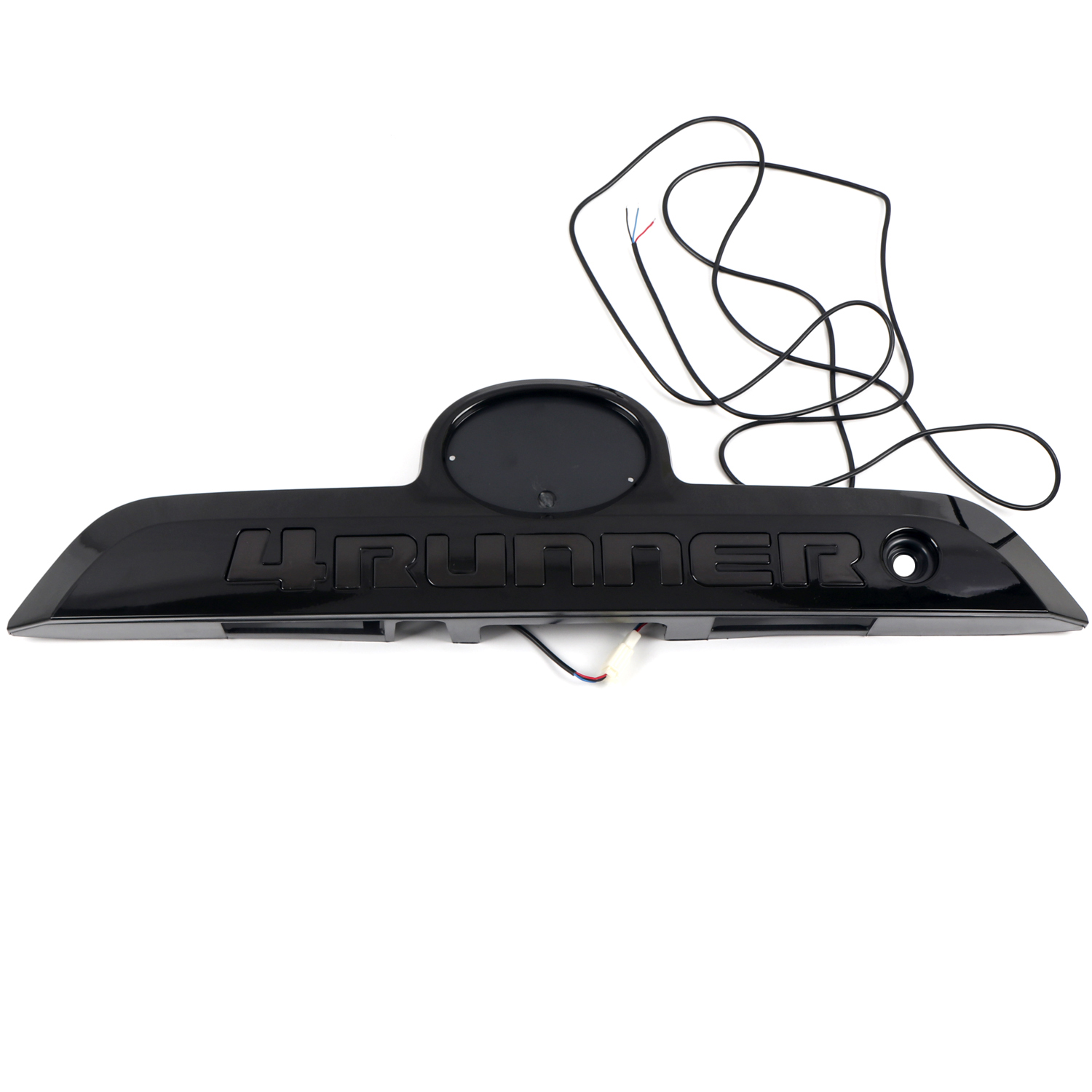 LED Badge Rear Trunk Tailgate Molding Trim Strip Having Up/Down Arrows In Garnish For Toyota 4Runner 2010-2024
