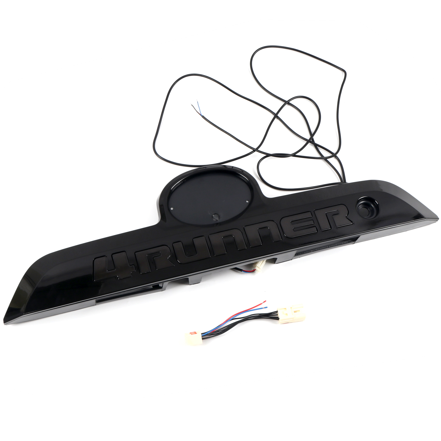 LED Badge Rear Trunk Tailgate Molding Trim Strip Having Up/Down Arrows In Garnish For Toyota 4Runner 2010-2024