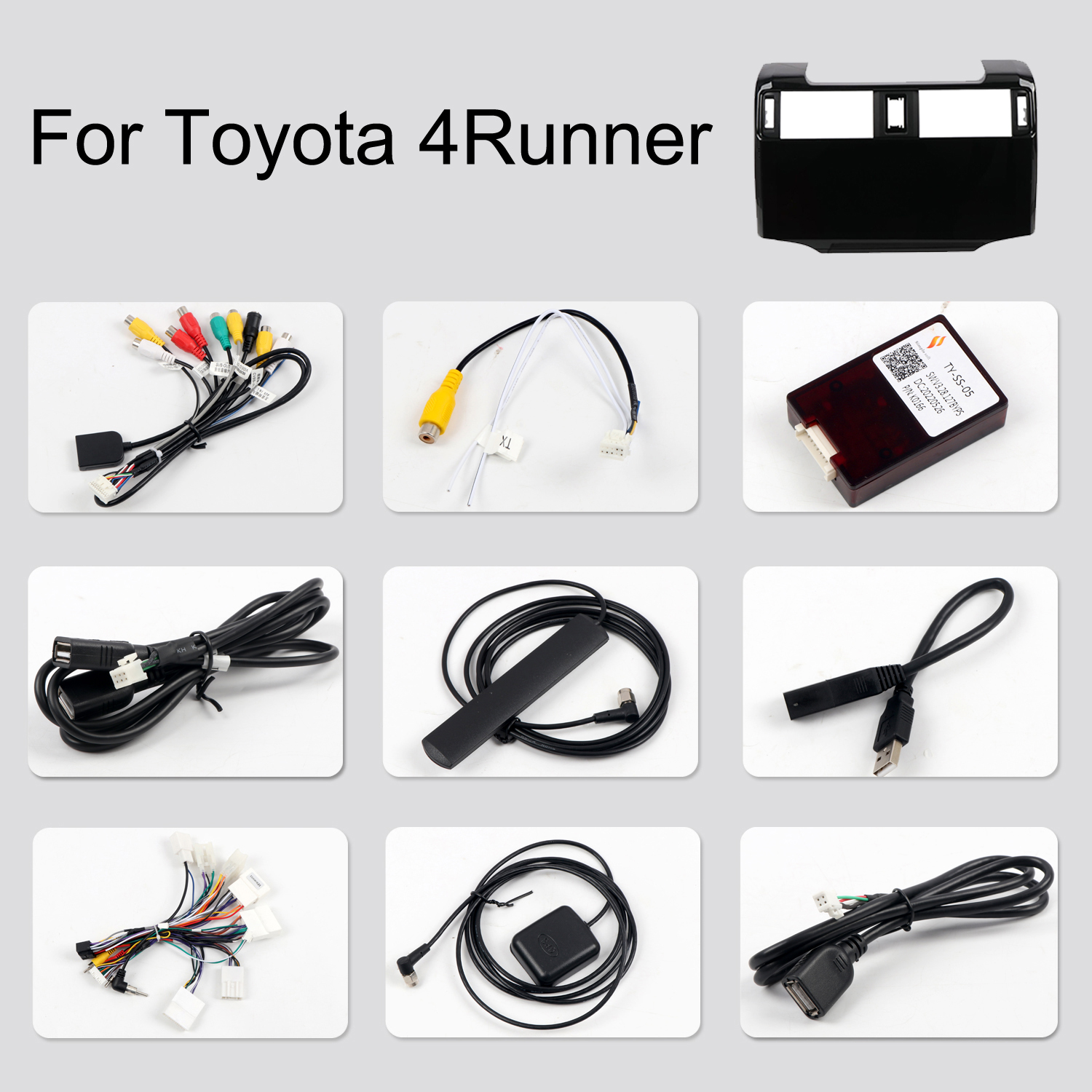 Built-in Wireless Carplay & Android Auto 12.3" Android 12+ T10 OG Car Multimedia Stereo Radio Audio GPS Navigation Sat Nav Head Unit For Toyota 4Runner 10-24