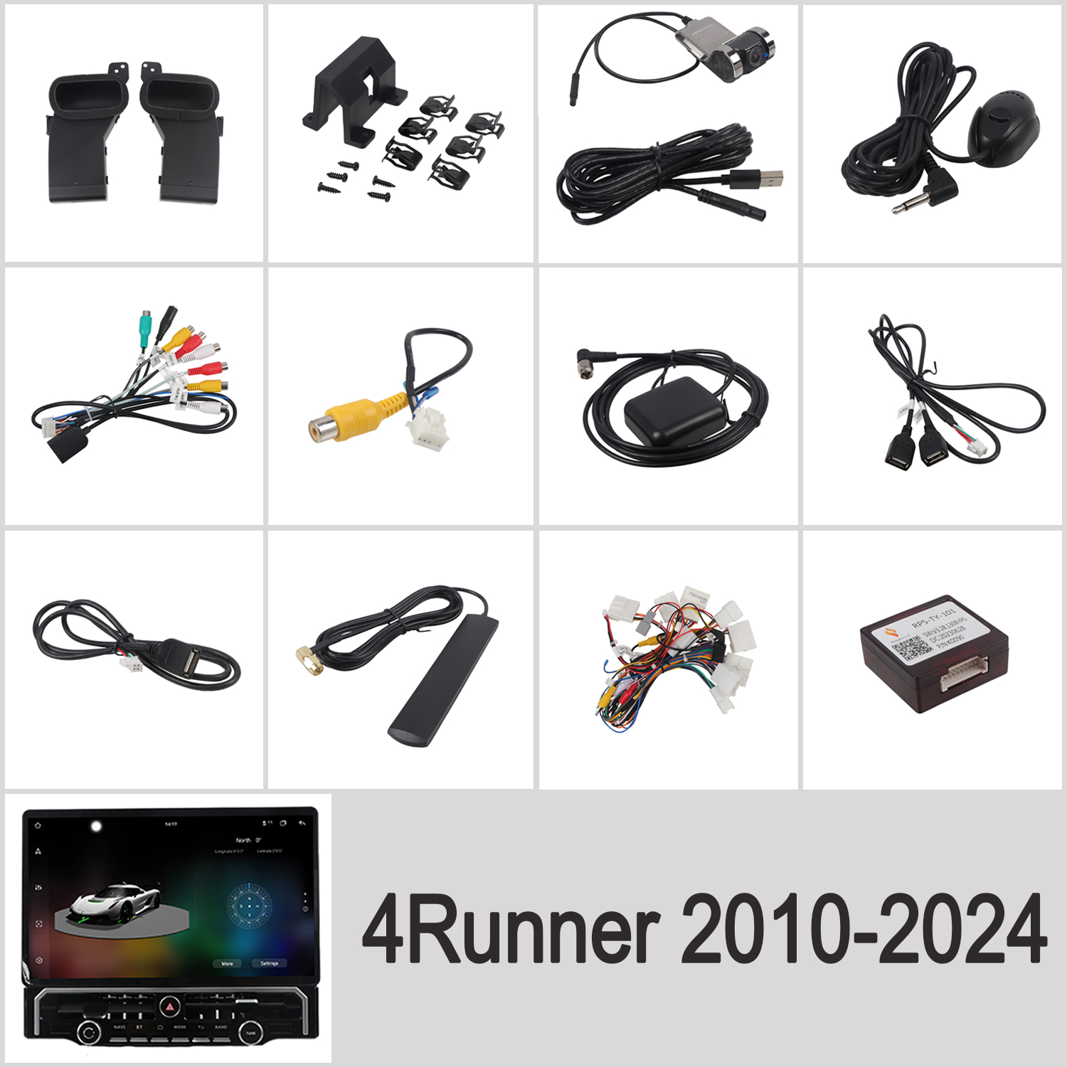 T20 16.4” Android 13+ Head Unit Radio Infotainment For Toyota 4Runner 2010-2024