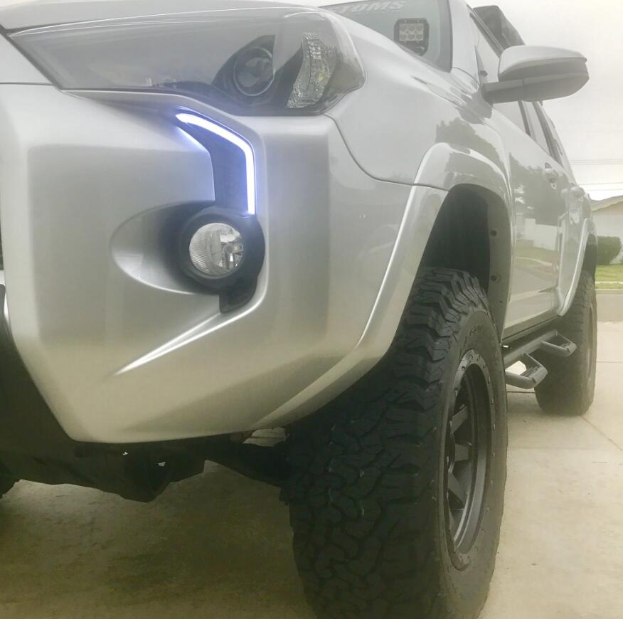 Fog Light Daytime Running Light DRL LED Day Light 2Pcs For Toyota 4Runner 14-24