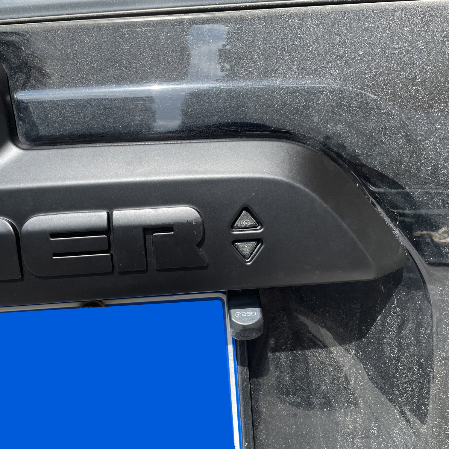  Rear Trunk Tailgate Molding Trim Strip Having Up/Down Arrows In Garnish For Toyota 4Runner Limited 2014-2019