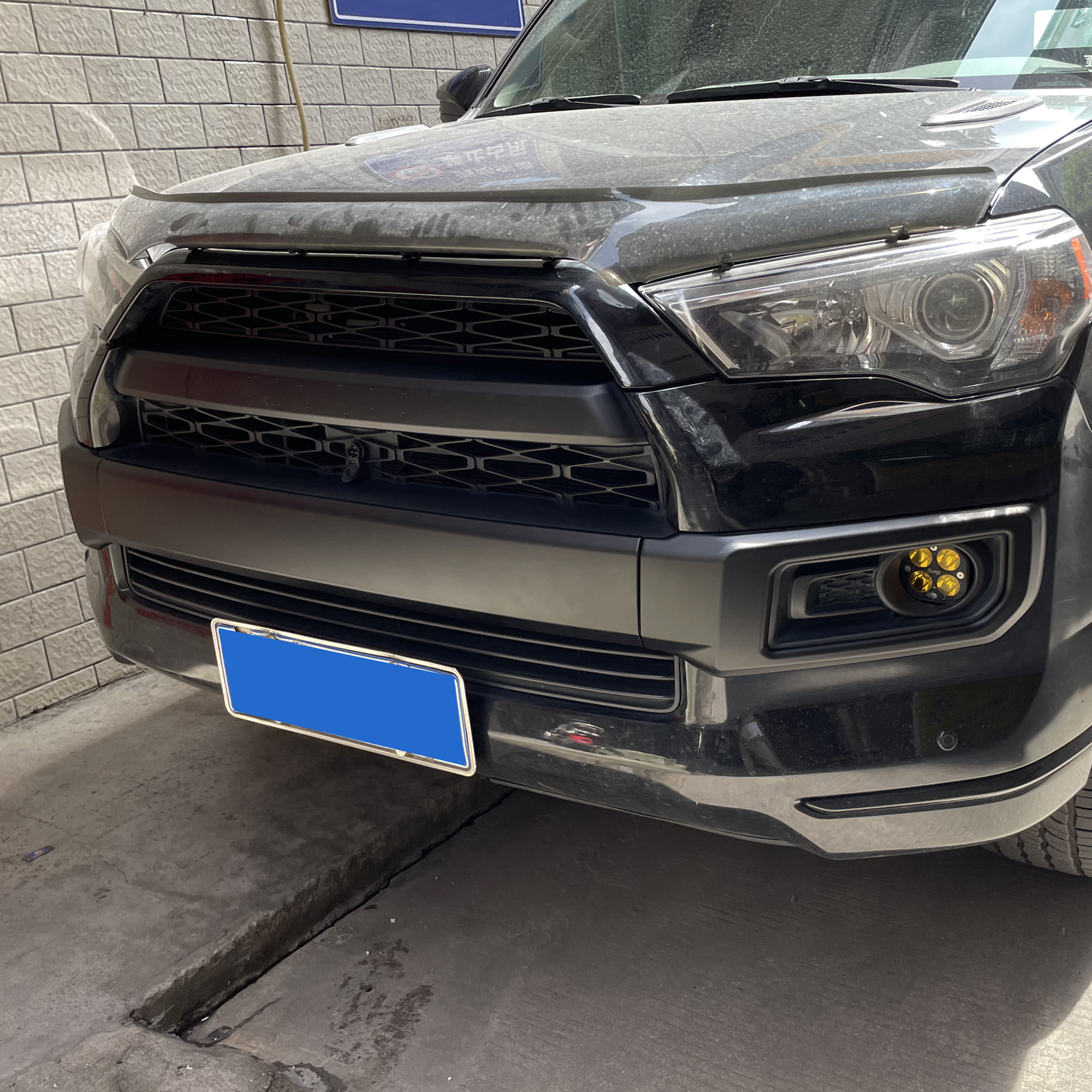 Front Bottom Bumper Lid Cover Strip Trim 3pcs For Toyota 4Runner Limited 2014-2024