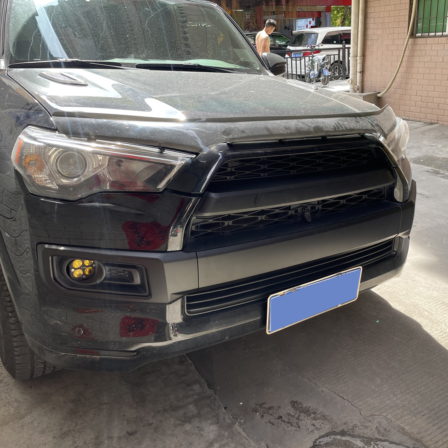 Front Bottom Bumper Lid Cover Strip Trim 3pcs For Toyota 4Runner Limited 2014-2024