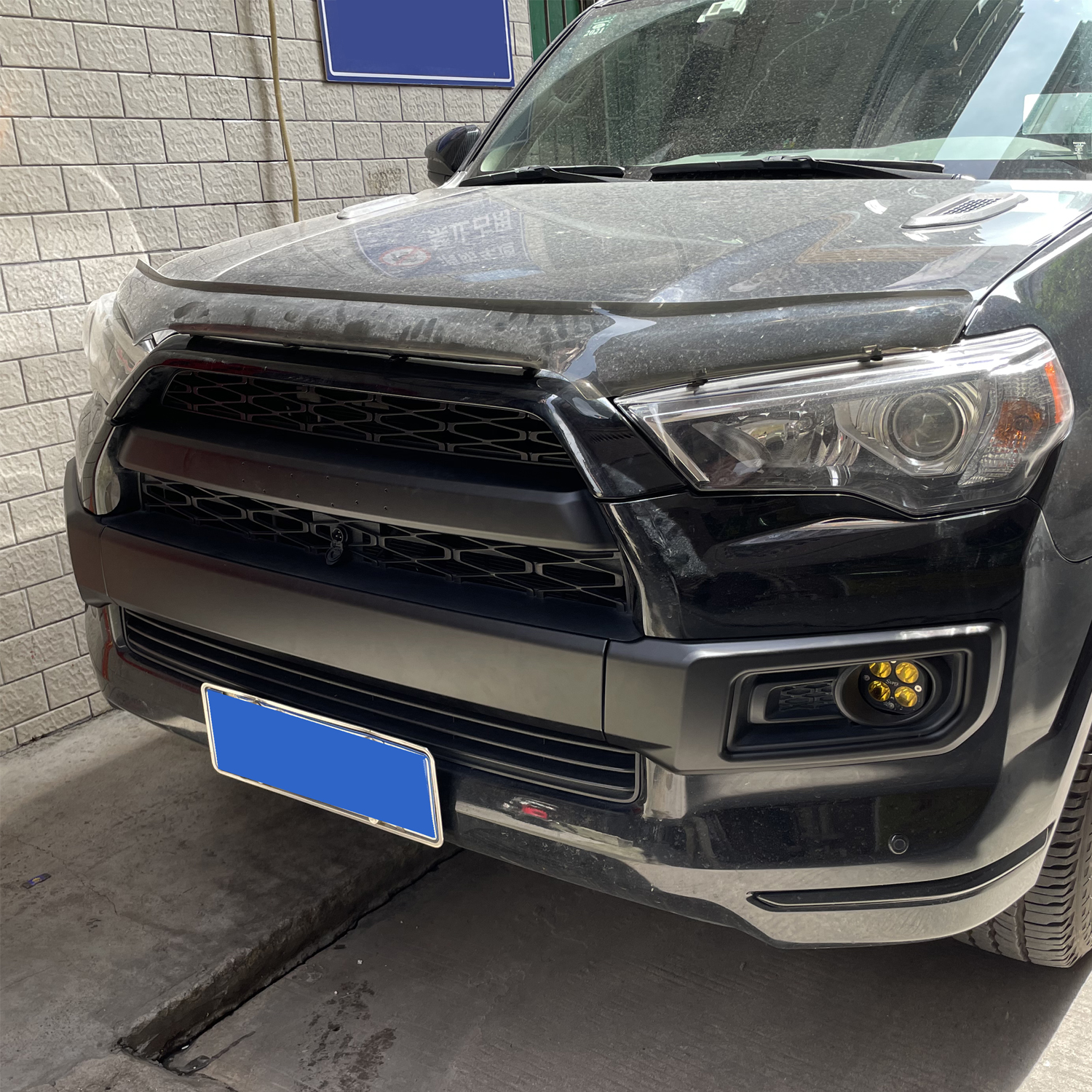 Front Bottom Bumper Lid Cover Strip Trim 3pcs For Toyota 4Runner Limited 2014-2024