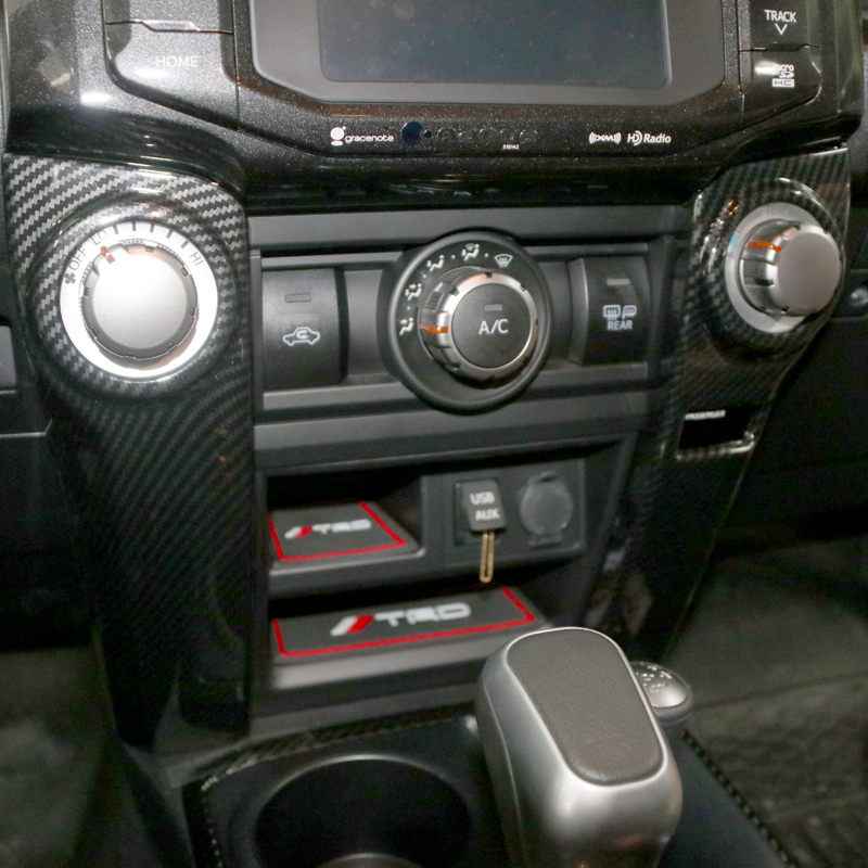 Interior Car Start Cover trim 2pcs For Toyota 4Runner 2014-2024 LHD