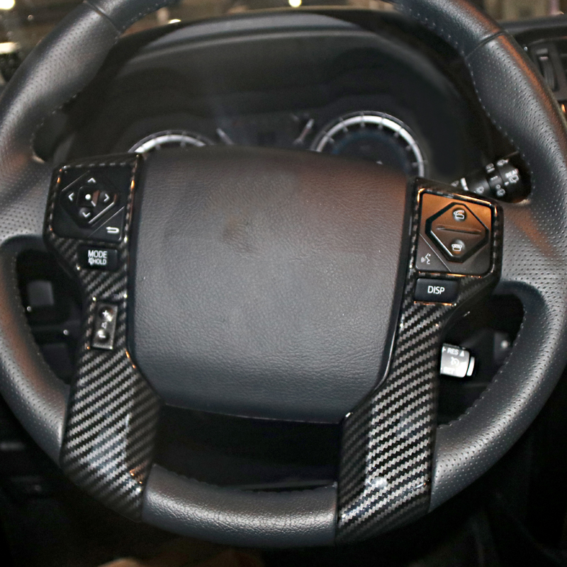 Interior Steering Wheel Button Stripe Cover 2pcs For Toyota 4Runner 2014-2024