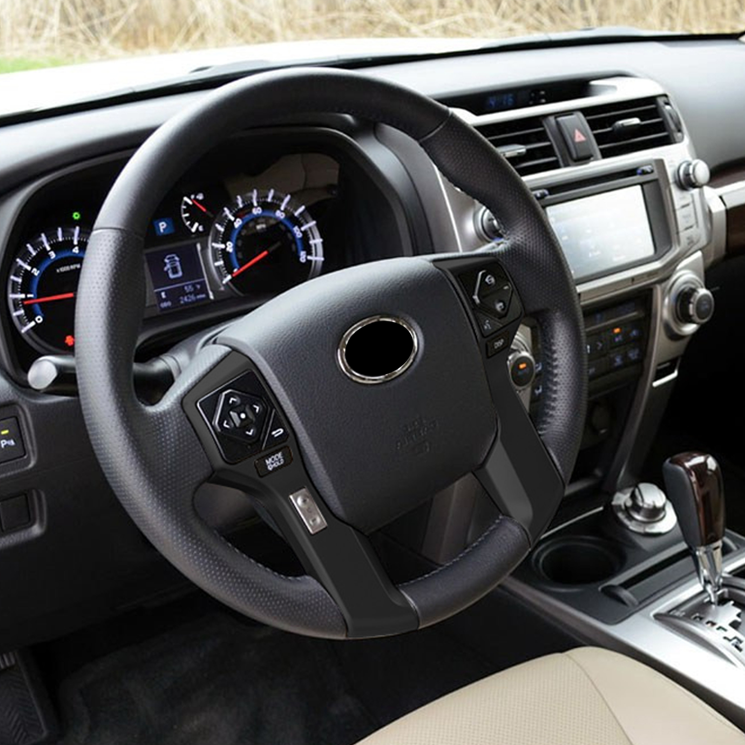 Interior Steering Wheel Button Stripe Cover 2pcs For Toyota 4Runner 2014-2024