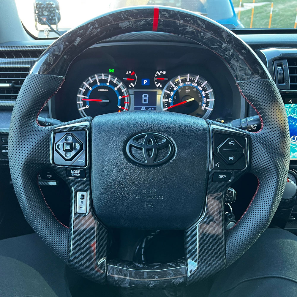 Carbon Fiber Steering Wheel Replacement Parts For Toyota Tacoma 2014-2023 / TUNDRA 2014-2021