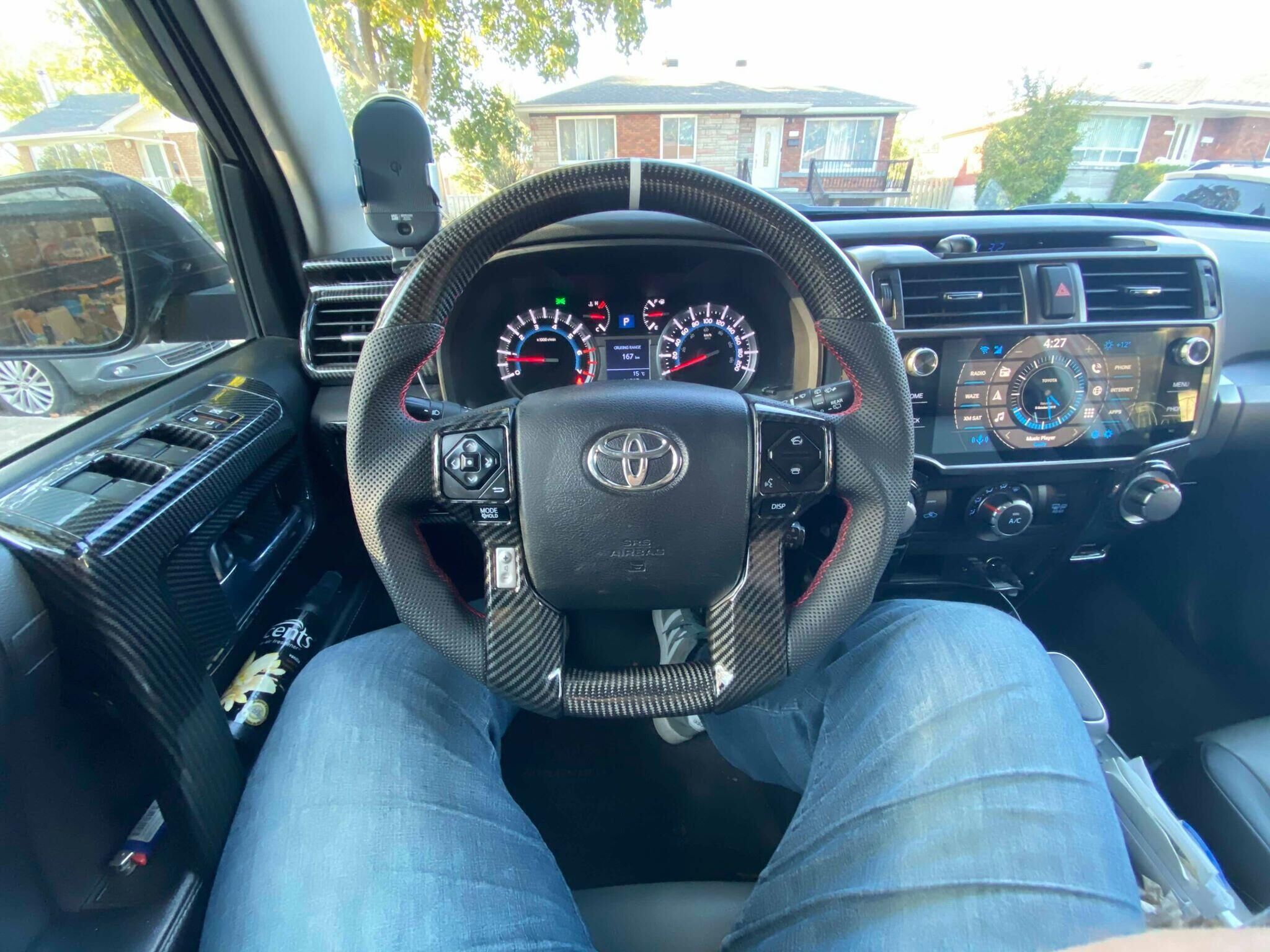 Carbon Fiber Steering Wheel Replacement Parts For Toyota Tacoma 2014-2023 / TUNDRA 2014-2021