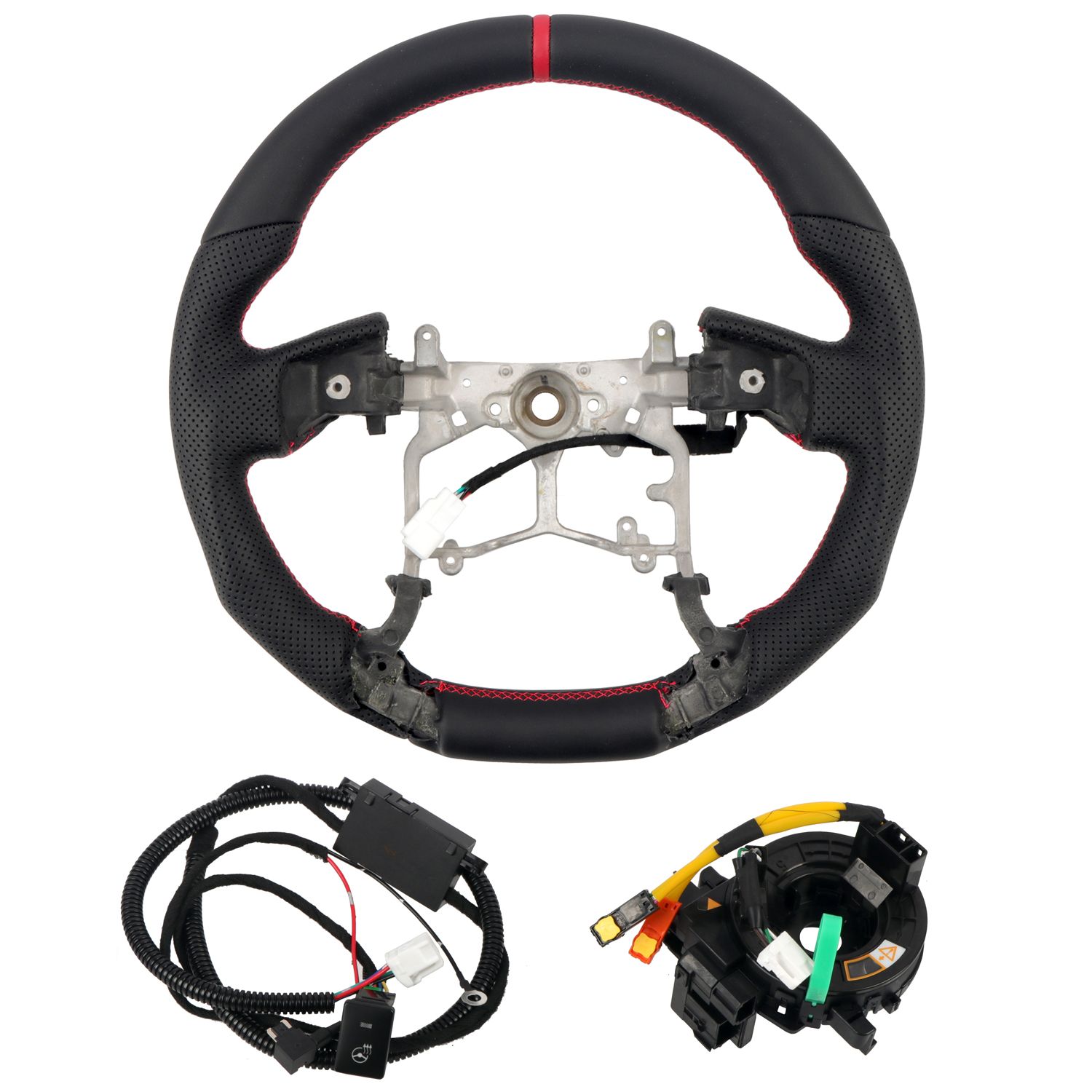 Steering Wheel Perforated Leather For Toyota 4Runner 2010-2022 / Tacoma 2012-2023 / Tundra 2014-2021 / Prado 2010-2023 / Sequoia 2014-2...