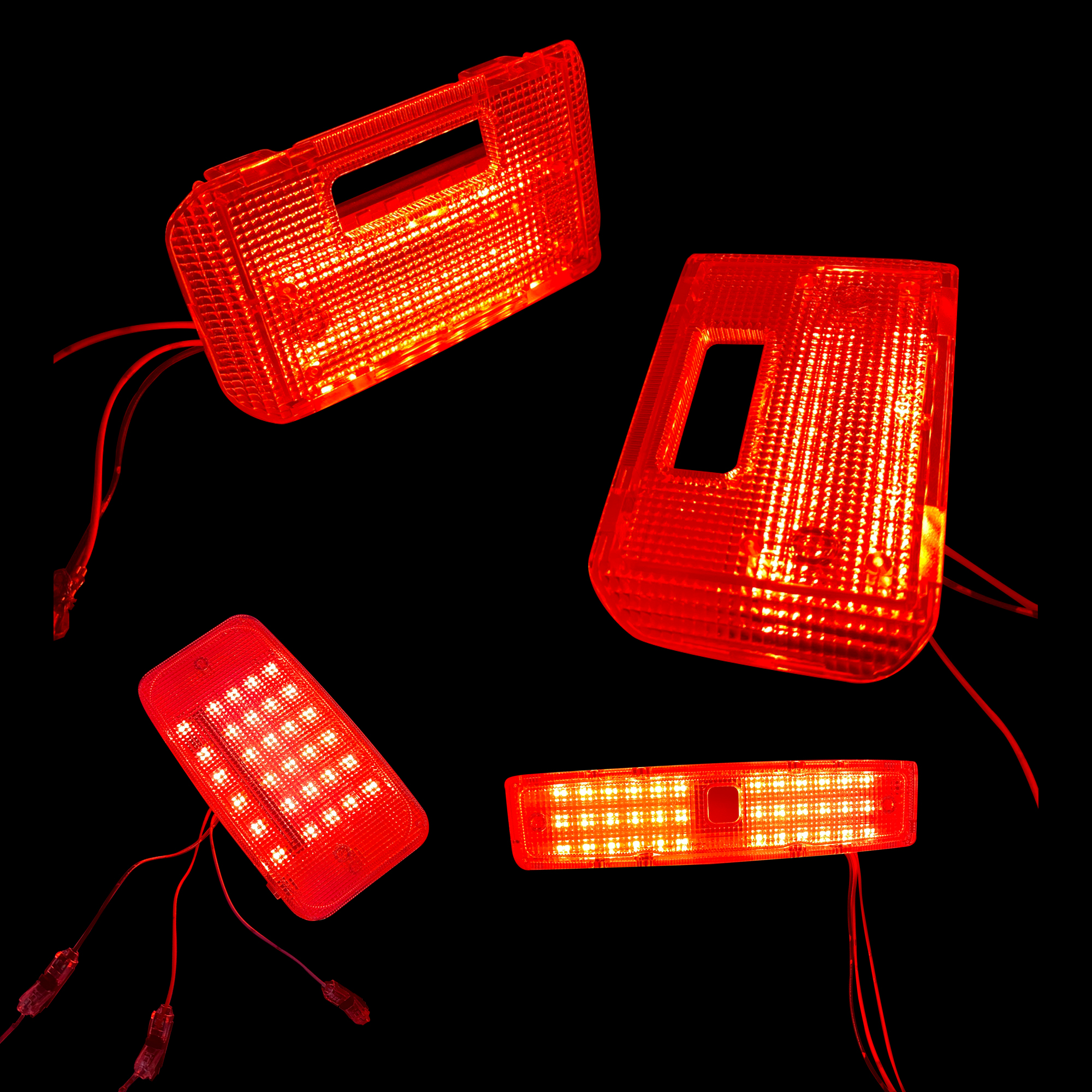 Interior LED Lights Dome Light Tailgate Light White & Red Reading Light For Toyota 4Runner 2010-2024